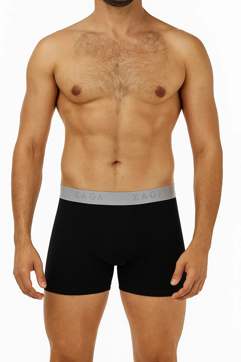 Boxer Corto Algodon 100% 6Pack Negro