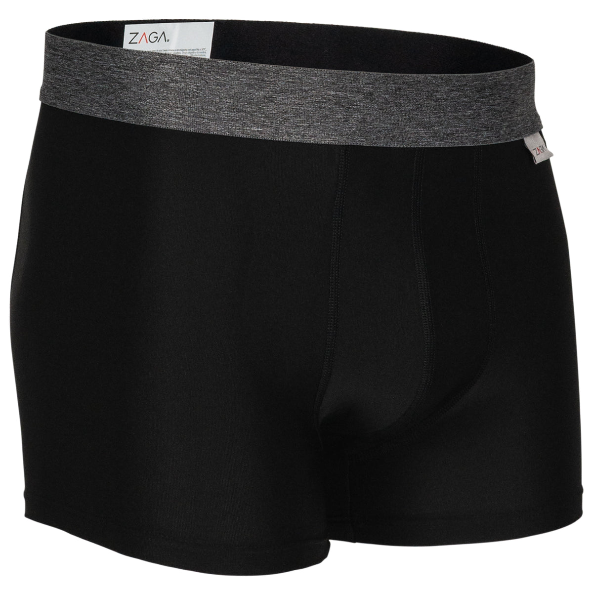 Zaga Boxer Corto 4 Pack Negro, River Microfibra Sport