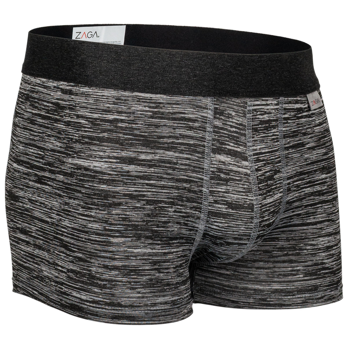 Zaga Boxer Corto 4 Pack Negro, River Microfibra Sport