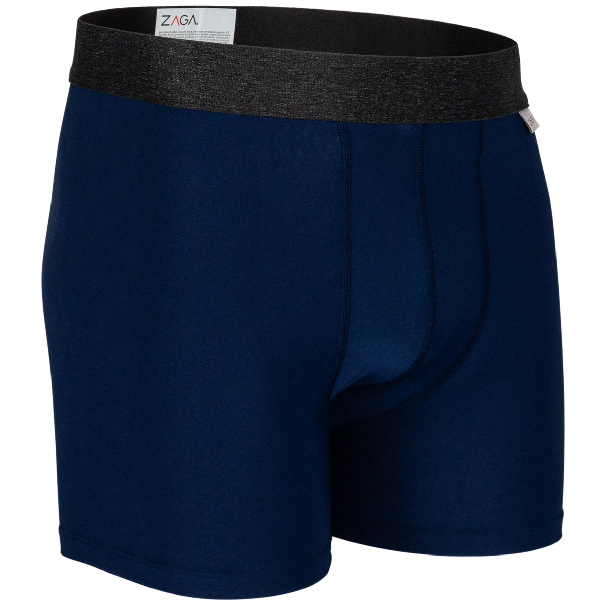 Zaga Boxer Largo 4 Pack Azul, Azul Microfibra Sport
