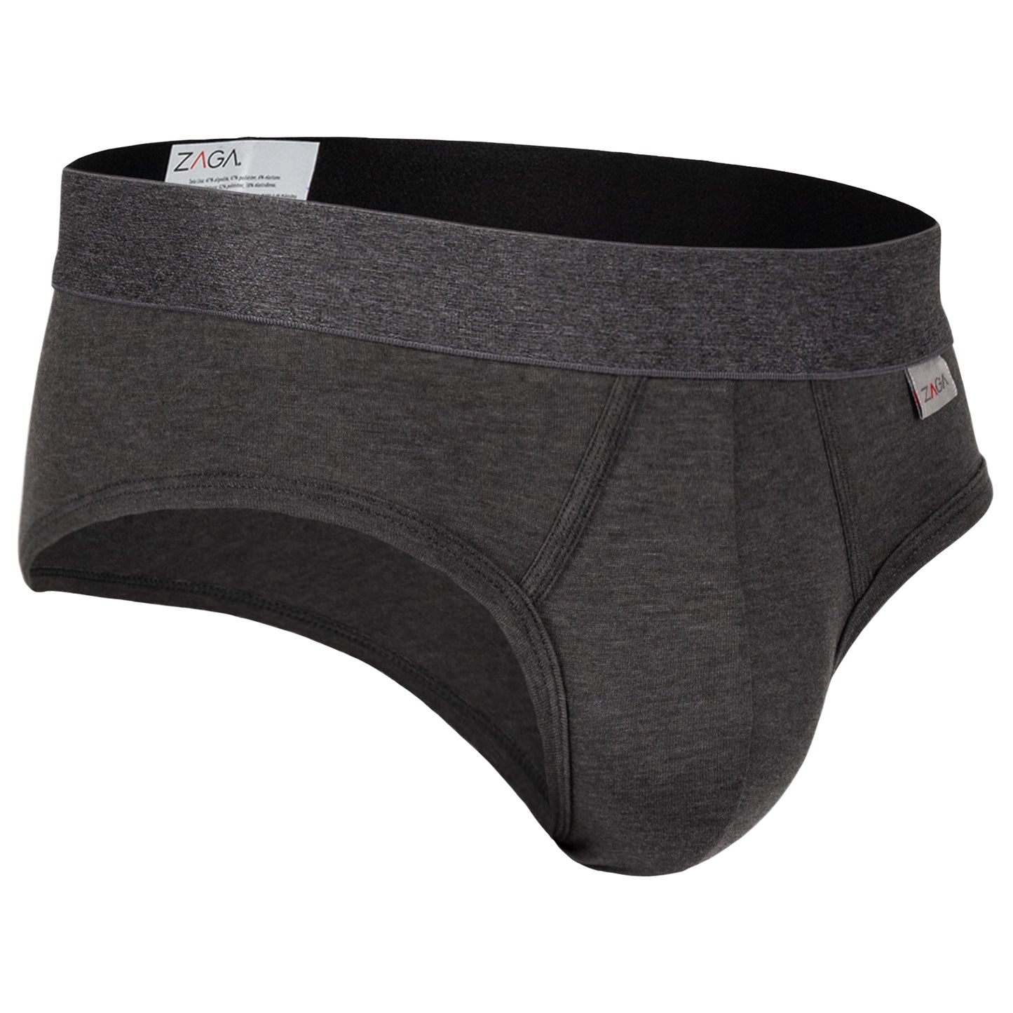 Brief 5 Pack Negro Gris, Jaspe