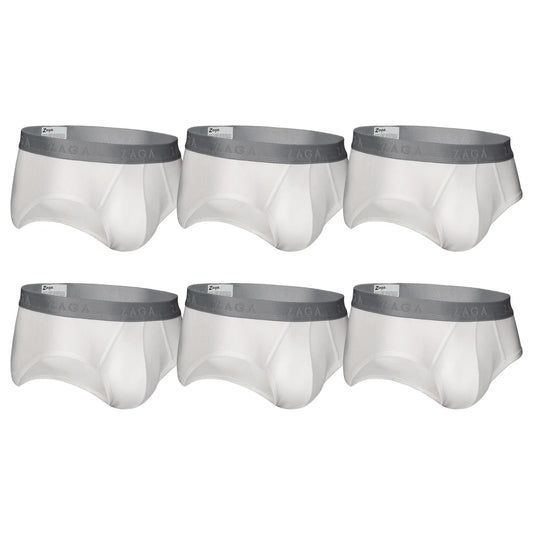 Brief Algodón 100% 6Pack Blanco