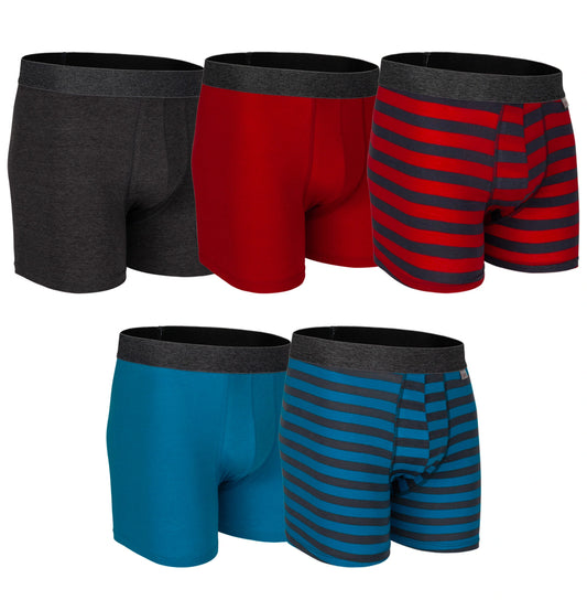 Boxer Largo 5 Pack Rayas Colores