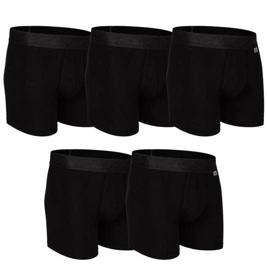 Boxer Largo 5 Pack Negro