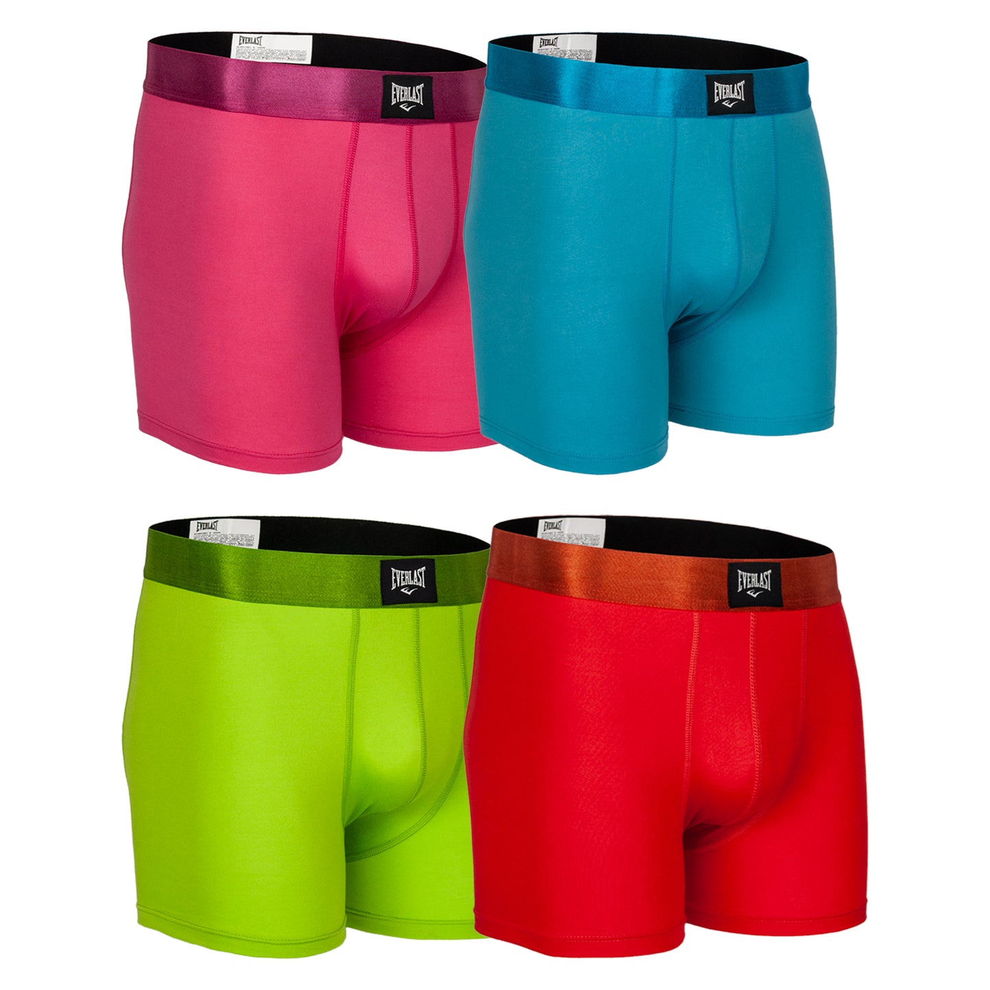 Boxer Largo Everlast Colores Flash 4piezas