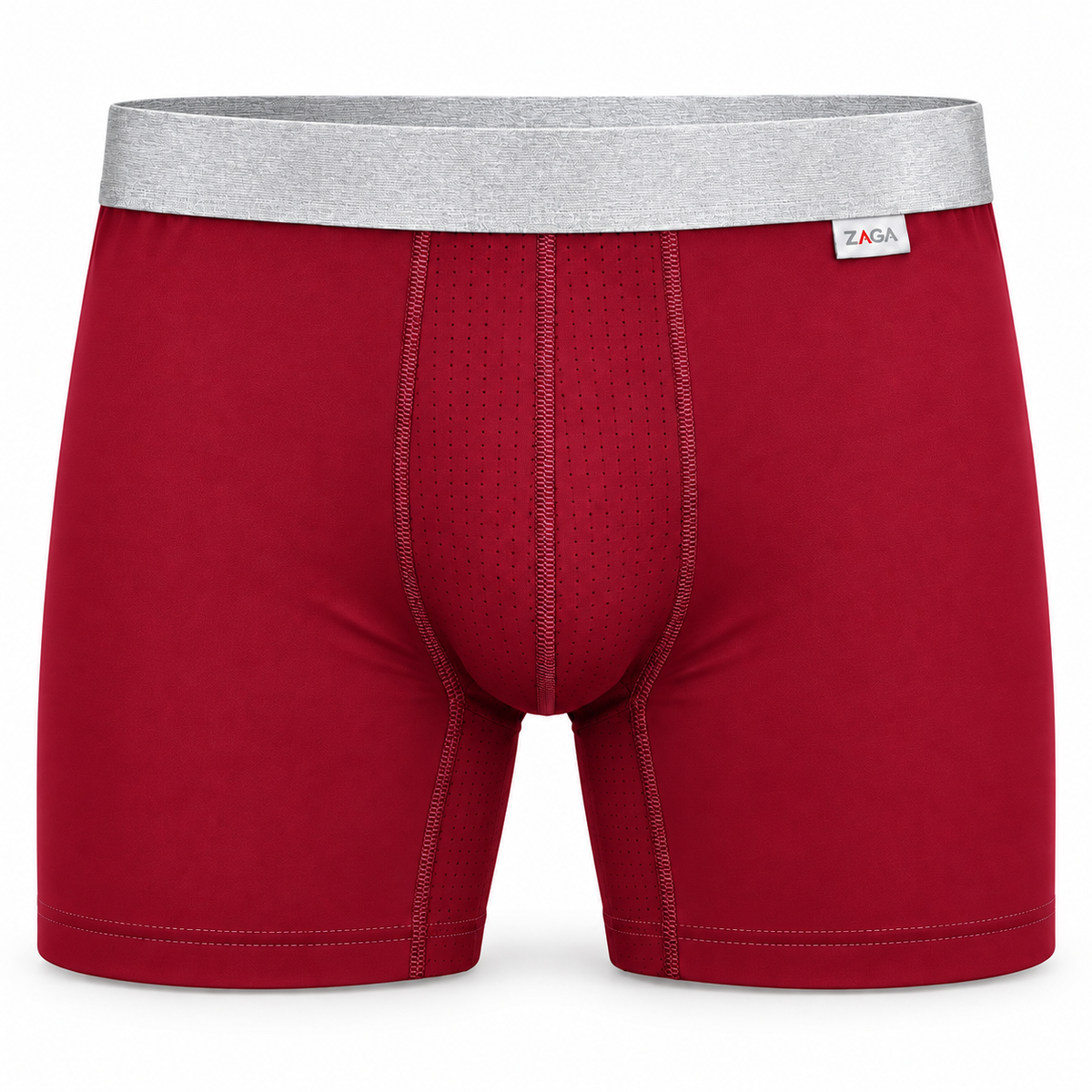 Zaga Boxer Corto 4 Pack Microfibra Sport Rojo-Oxford