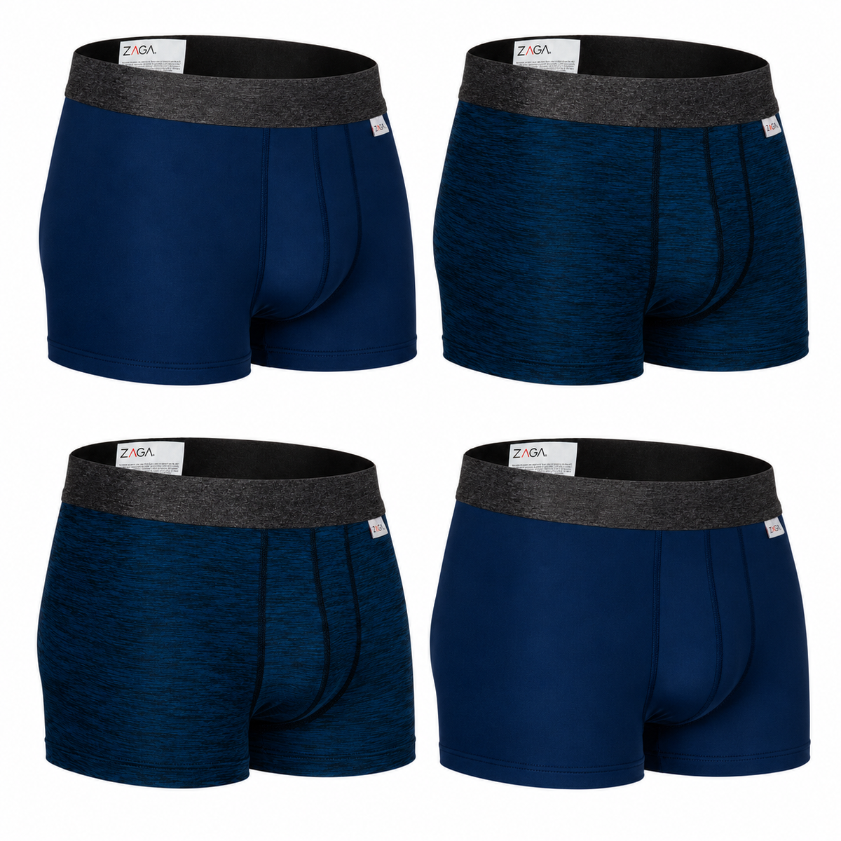 Zaga Boxer Corto 4 Pack Microfibra Sport