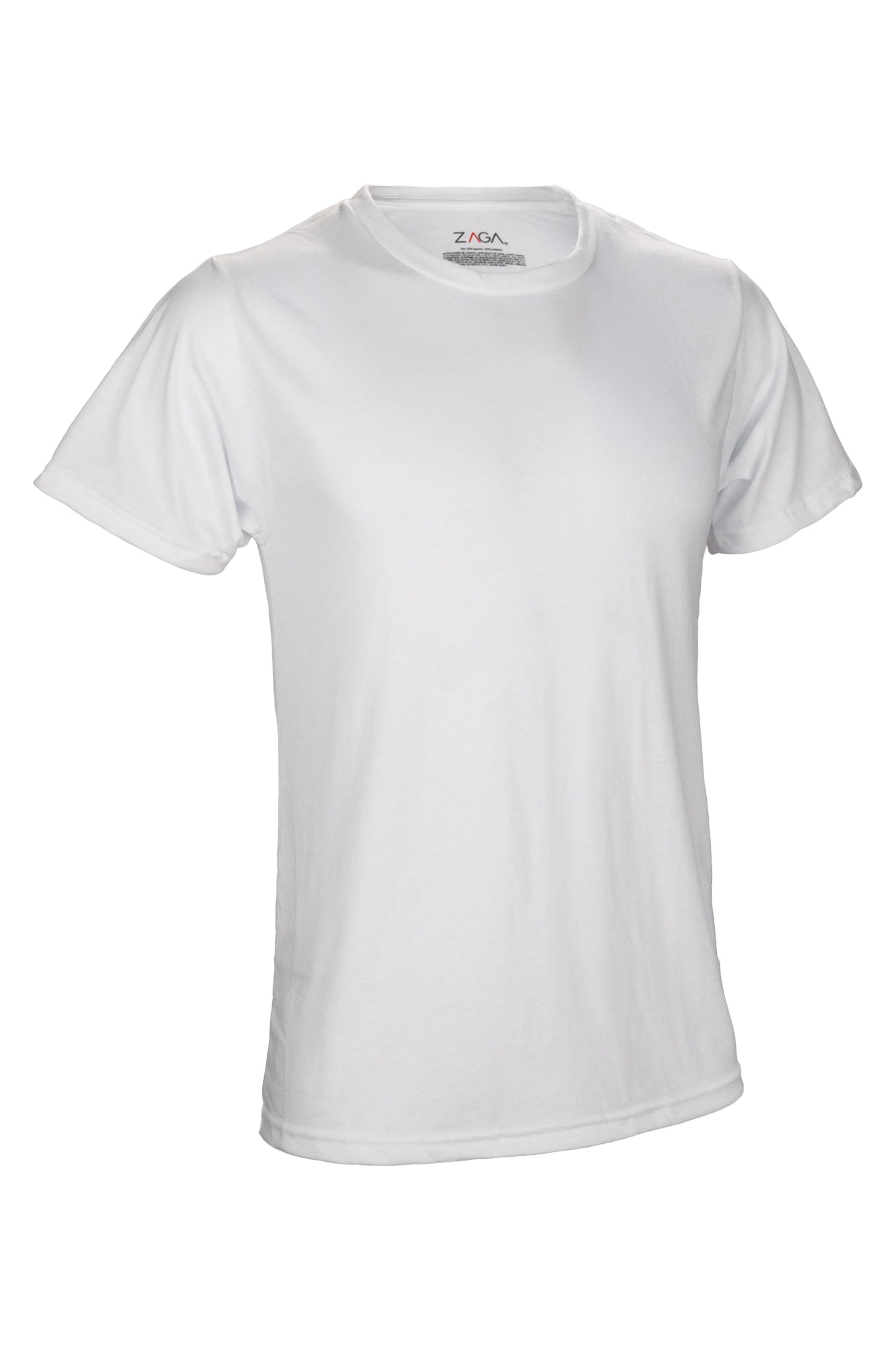 Playera Zaga Cuello Redondo Blanca 3Pack