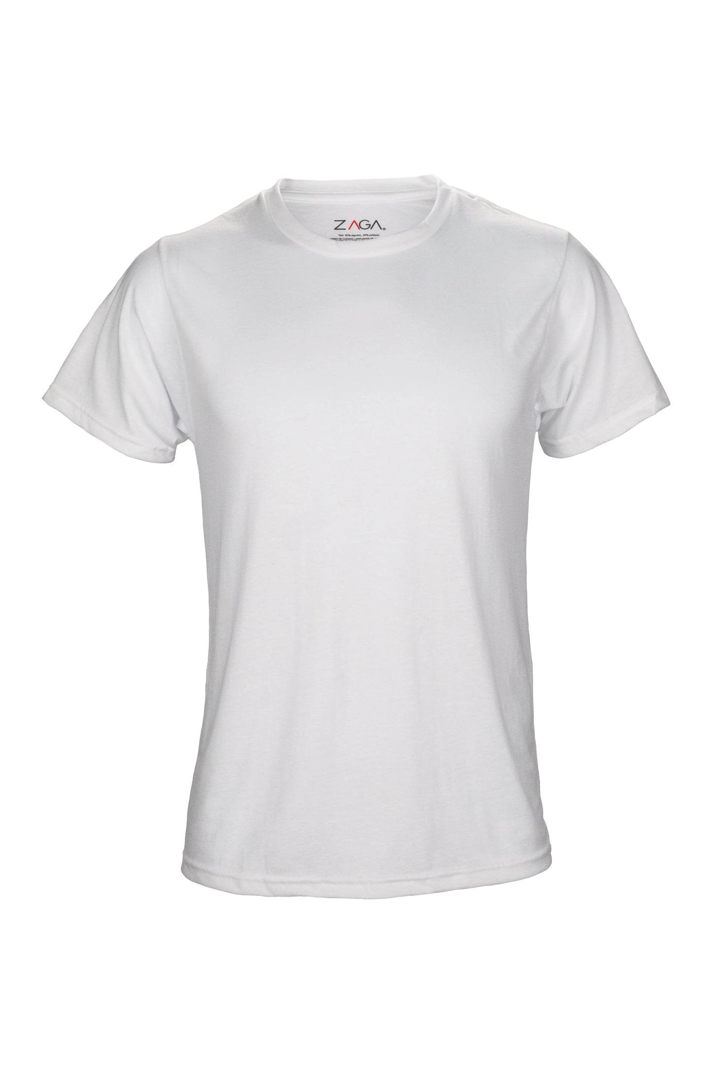 Playera Zaga Cuello Redondo Blanca 3Pack