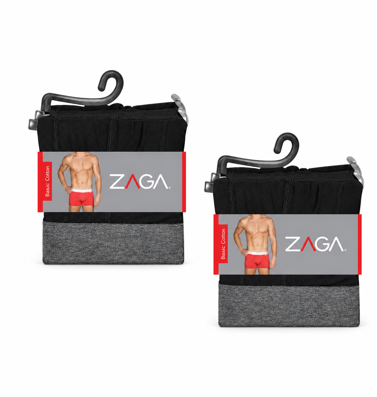 Boxer Corto Lisos 4 pack Negro Super Suave