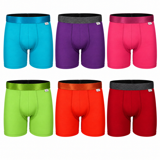 Zaga Boxer Largo 6 Pack Colores