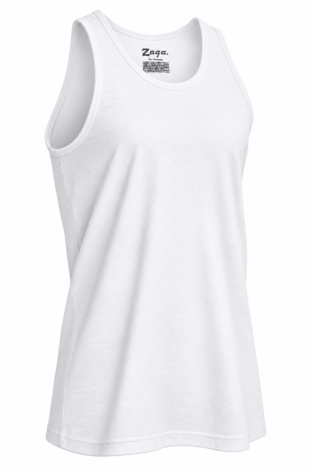 Camiseta Zaga Cuello Redondo Blanca 3 Pack