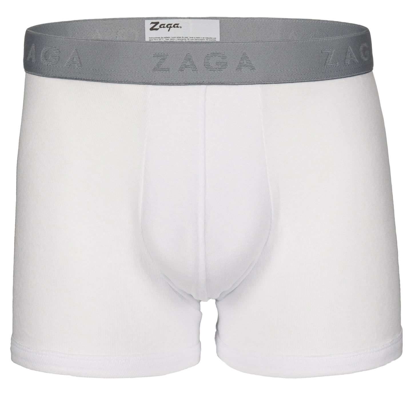 Boxer Corto Algodón 100% 6Pack Jaspe, Blanco, Jasspe