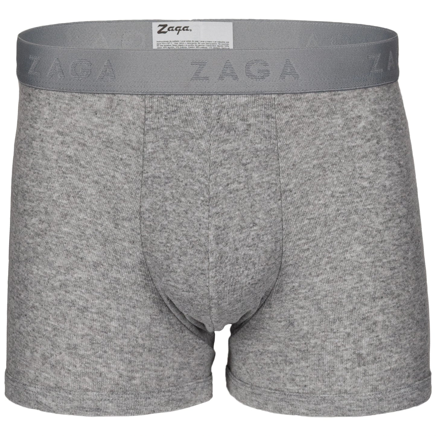 Boxer Corto Algodón 100% 6Pack Jaspe, Blanco, Jasspe