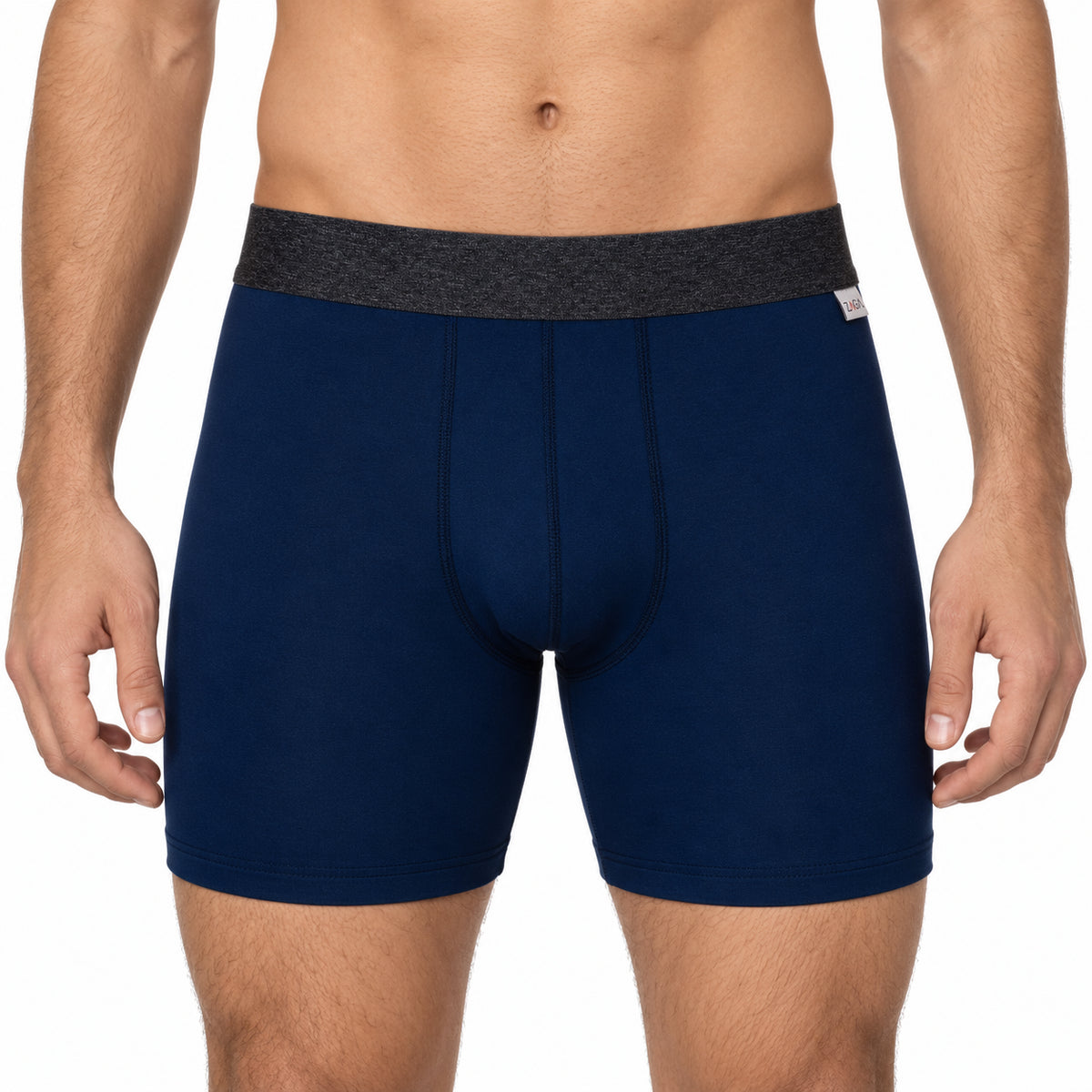 Zaga Boxer Largo 4 Pack Azul, Azul Microfibra Sport