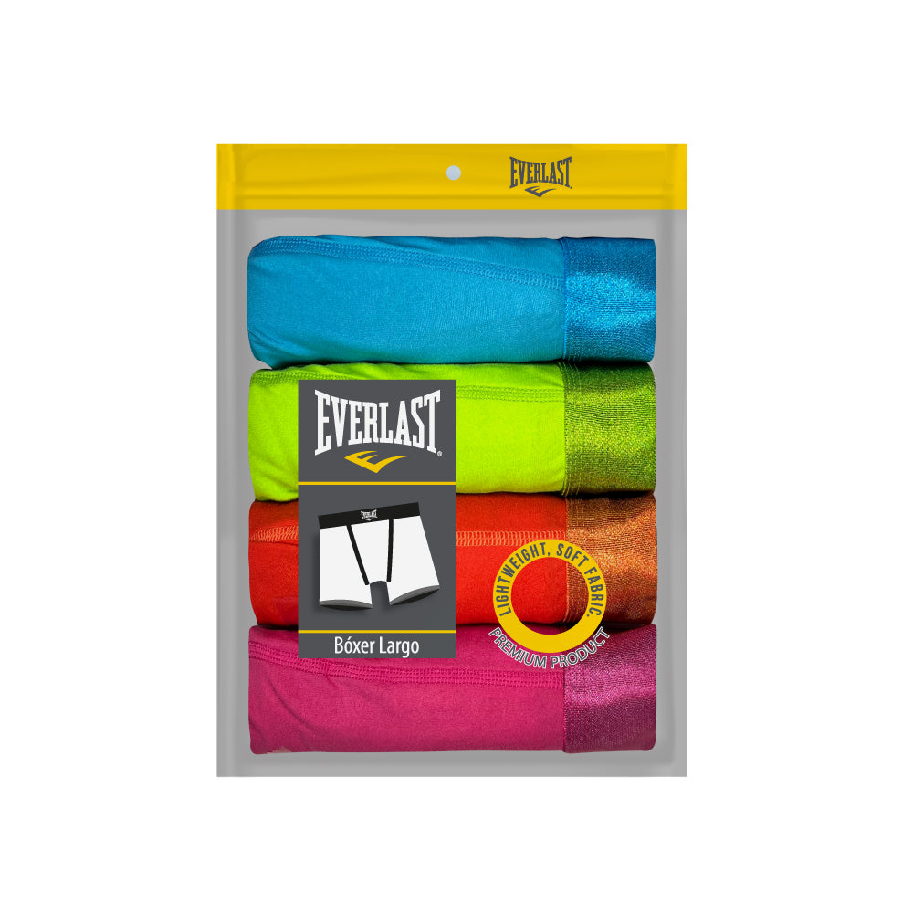 Boxer Largo Everlast Colores Flash 4piezas