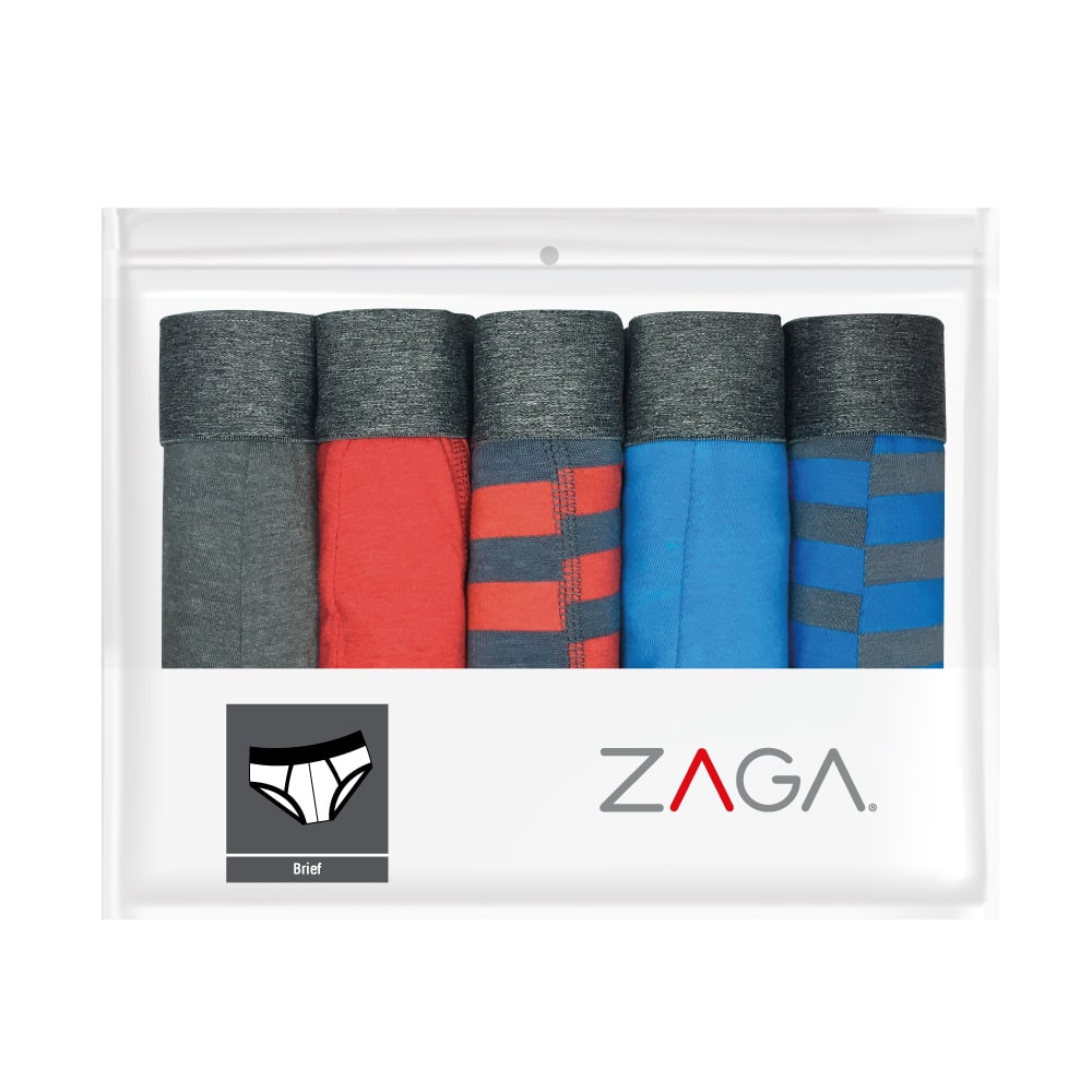 Brief 5 Pack Rayas Colores
